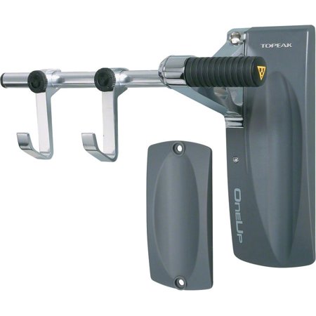Topeak OneUp Bike Stand, Wall Mount Storage Rack: 1-bike, Gray/Silver