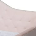 thumbnail image 4 of Bowery Hill Contemporary Velvet Upholstered Full Daybed in Pink, 4 of 7