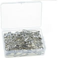 100Pcs Stainless Steel Safety Pins Curved Quilting Pins Metal Lock