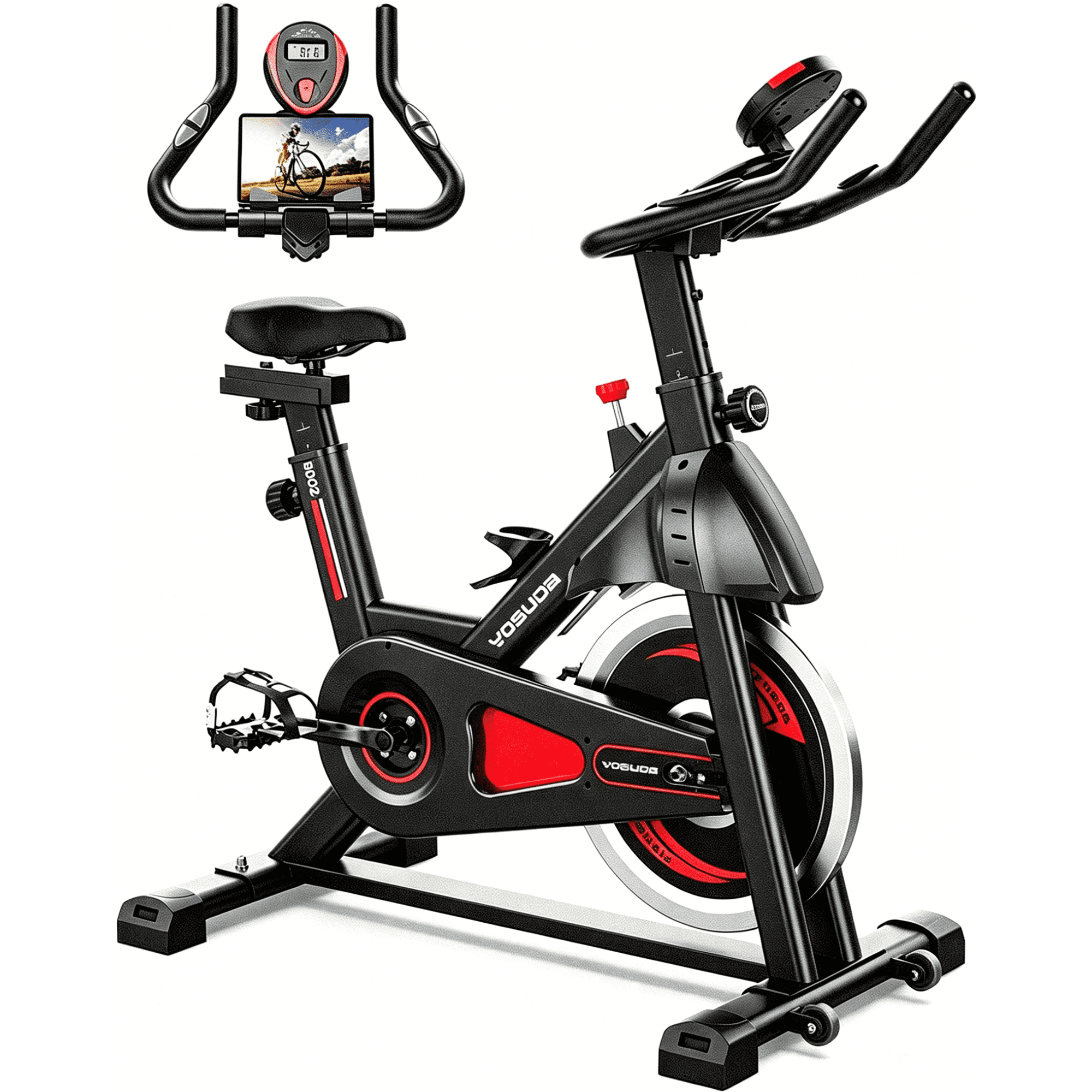 YOSUDA Stationary Exercise Bike for Home, Indoor Cycling, 300 lb Capacity