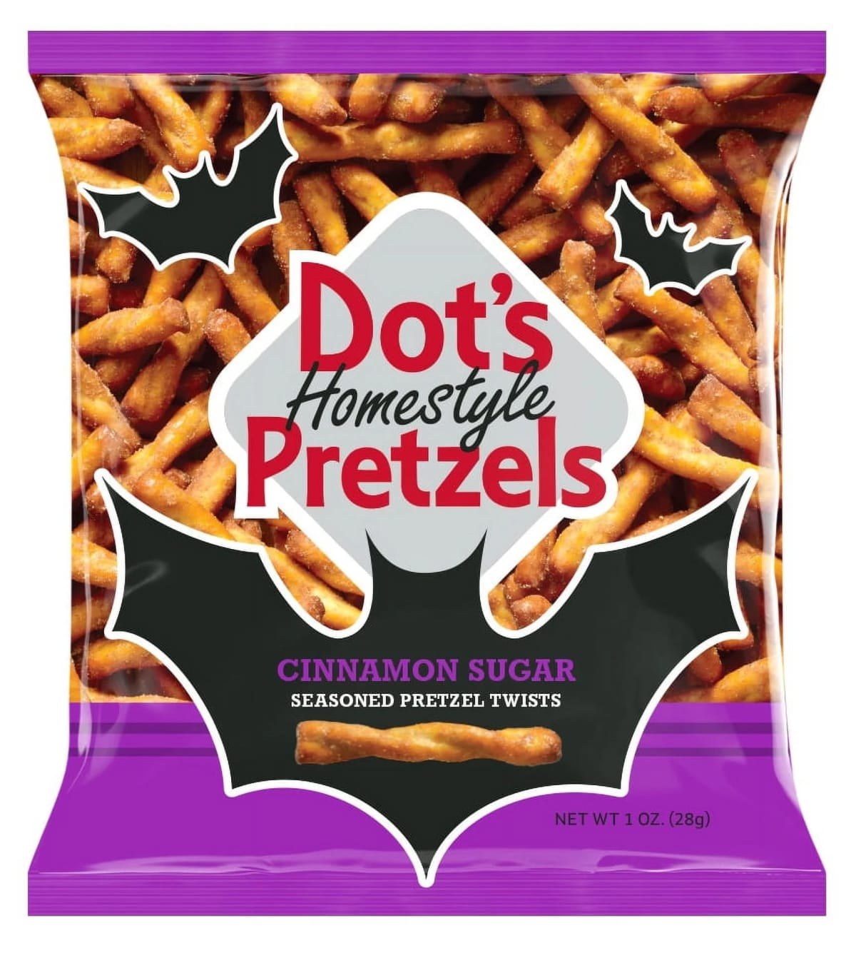 Dot's Pretzels Cinnamon Sugar Party Pack, 1 oz, 12 Count