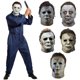 thumbnail image 3 of Michael Myers Máscara De Halloween horror Cosplay Fantasía Aterradora Látex prop Adulto Gris, 3 of 4