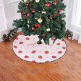 thumbnail image 2 of FMSHPON Sweet Strawberry Xmas Christmas Tree Skirt Stand Mat for Holiday Party Decoration Indoor Outdoor 36 inches, 2 of 3