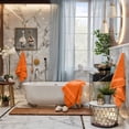 thumbnail image 7 of RIVERSIDE 6 Piece Towel Set Soft Quick Drying Cotton Bath Towel for Gym, Spa and Bathroom - Orange, 7 of 7