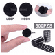 thumbnail image 5 of 500pz Etiquetas Circulo Adhesivo Cinta Contactel Velcro 20mm Negro, 5 of 5