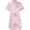 a-116Light Pink49, variant on Girls Kids Mandarin Collar Short Sleeve Qipao Dress With Floral Pattern Traditional Style Midi Dress For Toddlers Festivals Cultural Events Soft Dress