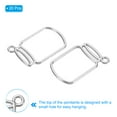 thumbnail image 3 of Uxcell Bottle Shape Alloy Open Back Bezel Pendants DIY Hollow Frame, Light Silver 20 Pack, 3 of 5