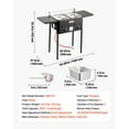 thumbnail image 3 of VEVOR Outdoor Propane Deep Fryer,Dual-Tank 8QTx2 Commercial Fryer, Stainless Steel Cooker with Foldable Platform, Dual Basket, and Heat Adjustment, Floor Standing Fryers for Restaurant Home Snack Bar, 3 of 9