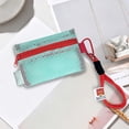 thumbnail image 5 of Naittoop Mini Mesh Pouch with Zipper and Lanyard 4*6in Small Mesh Bags Portable Nylon Zipper Pouch Travel Organizer for Cosmetic Toiletries Lipstick Coin Card Key Holder Green, 5 of 6