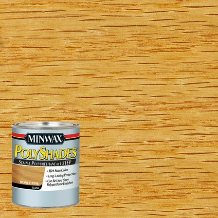 Minwax PolyShades, Gloss, Honey Pine, 1 Quart