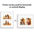 thumbnail image 6 of Americanflat 4x6 Picture Frame with Shatter-Resistant Glass Double Fits Two Photos One Signature Wall - White, 6 of 6