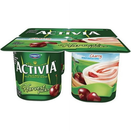 Activia Harvest Picks Cherry 4pack