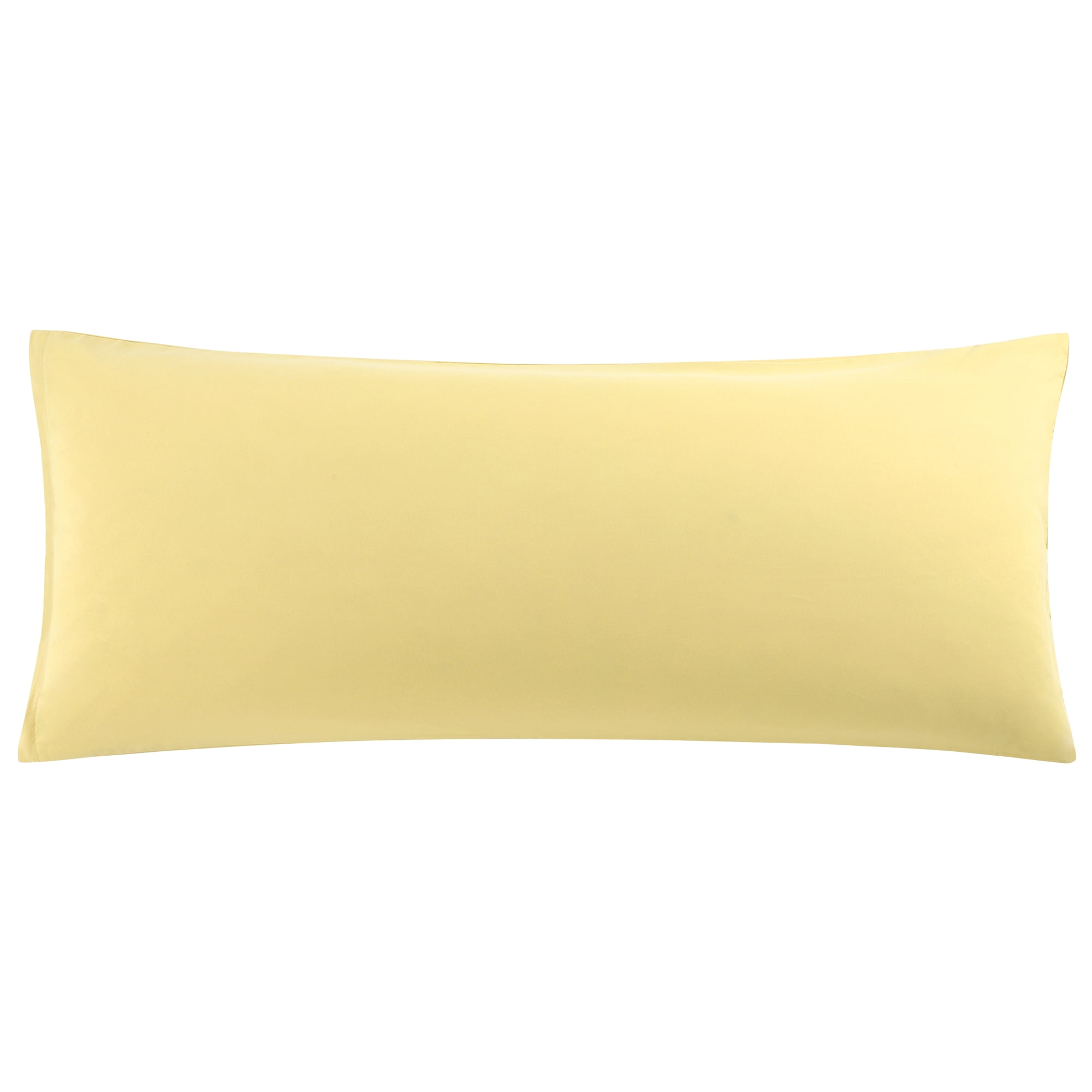 Unique Bargains Long Pillowcases Microfiber Body Pillow Covers Gold 20"x48"