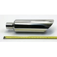 thumbnail image 5 of Exhaust Tip 5.00" Dia X 18.00" Long 2.50" Inlet Slant  Polished Stainless Wesdon Exhaust Tip, 5 of 8