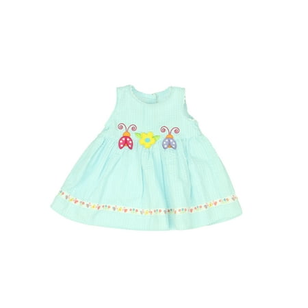 

Pre-owned Youngland Girls Blue | White | Seersucker Dress size: 3-6 Months