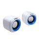 thumbnail image 1 of Ezeey 2Pcs A1 Mini Altavoz de escritorio Multimedia Audio portátil Subwoofer USB Altavoz compacto estéreo Jack de 3,5 mm Eigraketly DZ5199-12B, 1 of 2