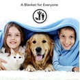 thumbnail image 2 of Martex Soft Fleece Lightweight Solid Bed Blanket, Slate Blue, Twin, 2 of 3