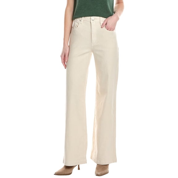 HUDSON Jeans womens  Jodie Loose Fit Linen-Blend Ancient Scroll Wide Leg Jean,