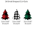 thumbnail image 6 of Big Dot of Happiness Holiday Plaid Trees - Buffalo Plaid Christmas Party DIY Decorations - Clothespin Garland Banner - 44 Pc, 6 of 7