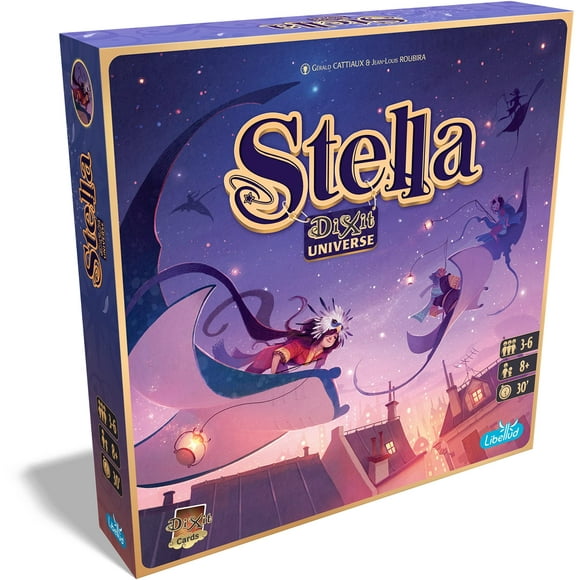 Stella - Dixit Universe Jeu de Société Jeu de Société Familial Amusant Jeu Créatif pour Enfants à Partir de 8 Ans 3-6 Joueurs Temps de Jeu Moyen 30 Minutes Fabriqué par Libellud