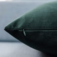 thumbnail image 7 of 2 Pack Throw Pillow Covers, Decorative Lumbar Pillow Covers, Solid Sofa Pillows, Soft Velvet Pillow Case, Square Accent Cushion Covers for Sofa Couch Bed Chair, 7 of 7