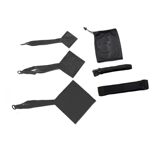 Conjunto de resistencia de paracaídas de natación, entrenamiento de fuerza con bolsas de malla cinturones de natación con paracaídas de arrastre para