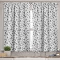 thumbnail image 2 of Ambesonne Asian Boho Valance & Curtain, Japanese Forest Design, 55"x30", White Black, 2 of 6