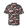 thumbnail image 3 of Haiem Various Languages Mother Printed Hawaiian Shirt for Men - Men’s Casual Beach Summer Shirts - Stretch Fabric with Modern Fit-Large, 3 of 9