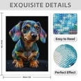thumbnail image 3 of Diamond Art Kit for Adults, Colorful Dachshund Art Design Diamond Painting for Adults Beginners, DIY Diamond Art Painting Kits, 5D Diamond Painting Crafts for Home Decor 12x16 Frameless, 3 of 7