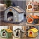 thumbnail image 5 of Casa plegable para perros, cama para perros, suministros para mascotas, invierno, perros pequeños y medianos, suministros cálidos para mascotas, sofá cueva para cachorros, 5 of 5