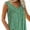 Green, variant on MAWCLOS Ladies T Shirts V Neck Summer Top Floral Print Tank Tops Loose Daily Wear Sleeveless Tee Dark Blue XL