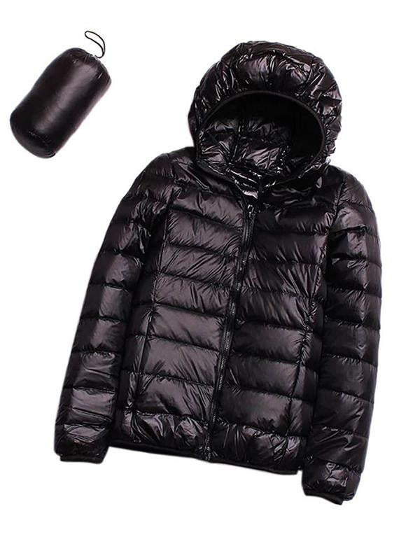 Factory Outlets Women/'s Packable Down Jacket Ultralight Stand Collar Coat Winter
