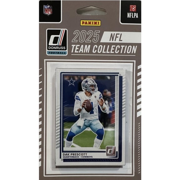 NFL 2025 Donruss Football Dallas Cowboys Trading Card Team Set