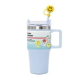 thumbnail image 3 of Kids Blue 20oz Stainless Steel Tumbler with Straw, Smiley Straw Topper & 6 Removable Smiley Stickers, 3 of 6