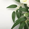 thumbnail image 4 of Kit de flores para arco de boda, área de bienvenida, decoración del arco de boda, blanco (esquina de flores grande 86*50 cm, esquina de flores pequeña 45*30 cm), 4 of 14