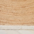 thumbnail image 2 of SAFAVIEH Natural Fiber Rosabel Solid Area Rug, Natural/Bleach, 3' x 3' Scalloped, 2 of 6