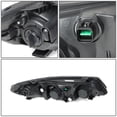 thumbnail image 4 of DNA Motoring For 10-13 Kia Forte Koup Black Housing Crystal Lens Headlight Lamp Pair Replacement, 4 of 6