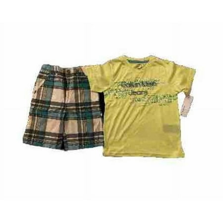 Calvin Klein Jeans Boys Top & Bottoms 2 Piece Set Size 5