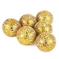 thumbnail image 3 of 6 PCS Golden Mosaic Glass Balls, 3.1 in Decorative Orbs Sphere Balls for Bowls, Vases, Table Centerpieces, Shiny Mosaic Decorative Balls for Living Room, Dining Table, Party Home Decor, 3 of 6