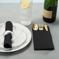 thumbnail image 6 of 100PCS Disposable Dinner Napkins with Built-in Flatware Pocket,Prefolded Cloth Like Paper Napkins for Wedding Party, 6 of 8