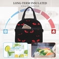 thumbnail image 6 of DouZhe Lunch Bags for Women and Men, Spooky Scary Monster Eyes Prints Reusable Portable Insulated Cooler Waterproof Lunch Tote Bag for Travel Work Picnic, 6 of 7