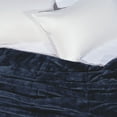 thumbnail image 3 of Vellux Plush Quilted Blanket, King, Navy, 3 of 7