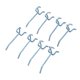 thumbnail image 4 of Gancho De Tablero Perforado, Práctico Gancho Organizador De Tablero Perforado Multiusos Niquelado, Para Organizar Alicates De Destornillador ANGGREK Tool Hook, 4 of 8