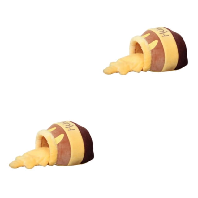 Methold Honey Pot Pet Cat Bed Soft Cave Mat Nest Sleep with Kennel Bed Tarro de miel 2piezas