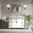 thumbnail image 6 of Lexora Home Ziva 48" Vanity Cabinet in White, 6 of 6