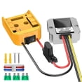 thumbnail image 1 of For DeWalt DCB Series 18V/20V Lithium Battery Adapter + DC-DC Step-Down Device(12v,10A,120W)with Fus, 1 of 5