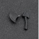 thumbnail image 2 of Boucles D'oreilles Pendantes En Forme De Hache - Noir - Pour Homme, 2 of 5