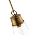 thumbnail image 5 of 2300P8-RB-Z-Lite-Wentworth - 1 Light Pendant In Restoration Style-15.25 Inches Tall and 7.5 Inches Wide   Rubbed Brass Finish with Clear Glass, 5 of 5