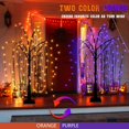 thumbnail image 2 of [ ] Halloween Tree FT Spooky Trees with LED Purple Lights Bats Battery Operated Small Tabletop Twig Centerpiece Tree with Timer for Halloween Decorations Indoor, 2 of 9