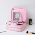 thumbnail image 2 of Bolsa de maquillaje de viaje, caja de maquillaje, organizador, bolsa de almacenamiento portátil, cepillo de cosméticos, 2 of 5
